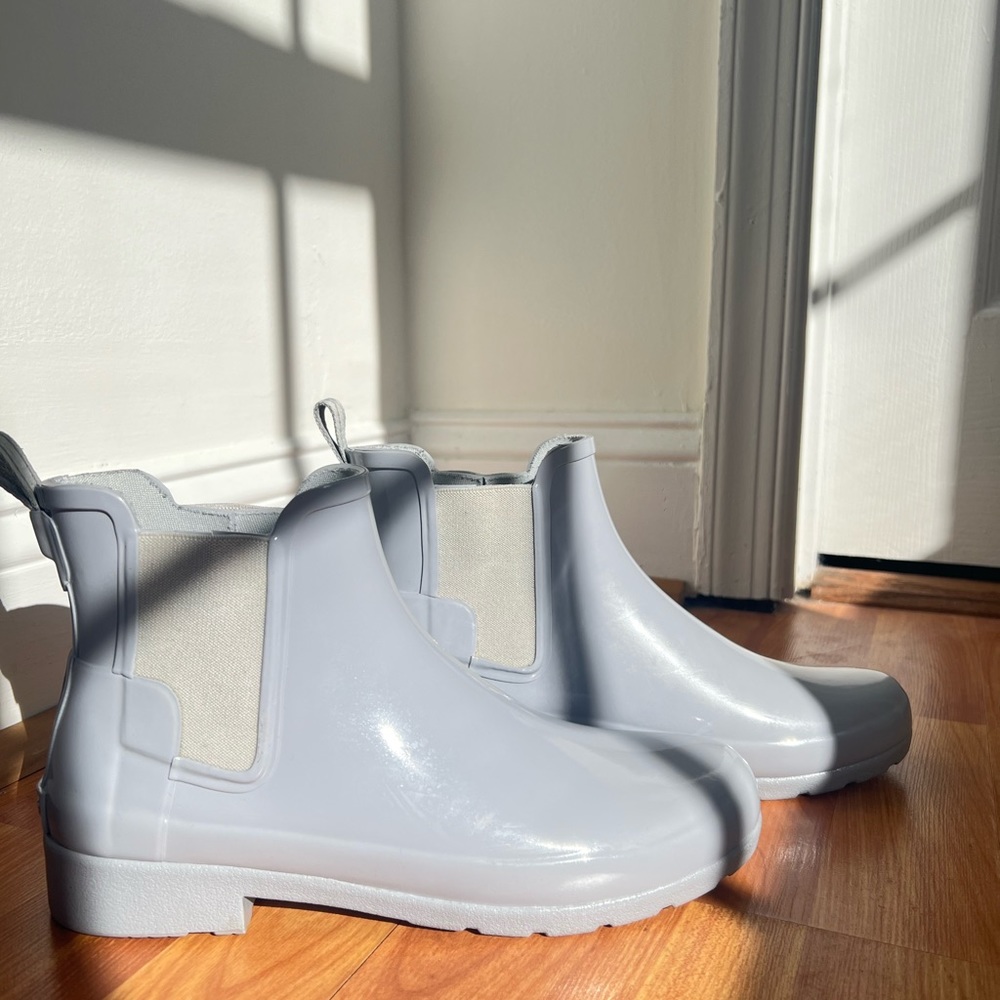 Grey hunter boots